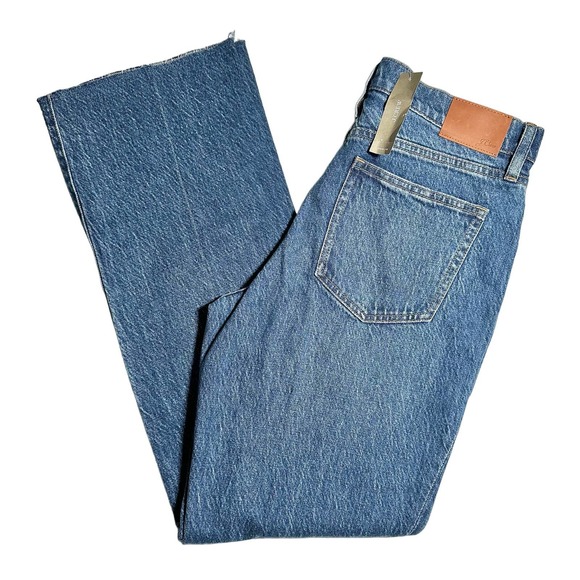 J. Crew | Women | Full Length Demi-Boot Raw Hem Kamari Wash Jeans | Size 28 - Picture 12 of 14